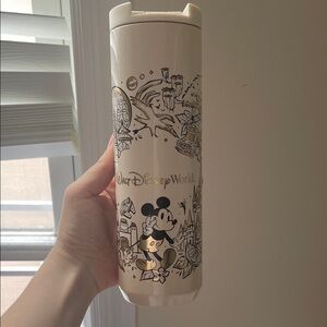 Disney Cream and Gold Travel Thermos